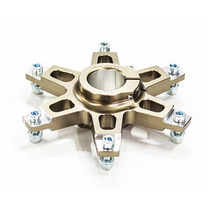 SPROCKET CARRIER  FOR Ø30MM AXLE TITAN GOLD ANODIZED