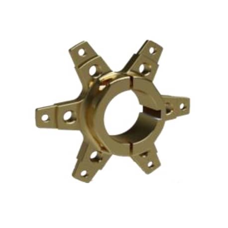SPROCKET CARRIER SUPPORT FOR Ø50MM AXLE TITAN GOLD ANODIZED